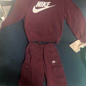 Nike Kids Maroon Jogger set